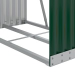 vidaXL Suport pentru bușteni verde 80x45x190 cm oțel galvanizat