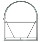 vidaXL Suport pentru bușteni, verde, 120x45x140 cm, oțel galvanizat vidaXL Suport pentru bușteni, verde, 120x45x140 cm, oțel galvanizat
