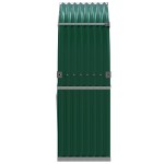 vidaXL Suport pentru bușteni, verde, 120x45x140 cm, oțel galvanizat vidaXL Suport pentru bușteni, verde, 120x45x140 cm, oțel galvanizat
