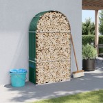 vidaXL Suport pentru bușteni, verde, 120x45x210 cm, oțel galvanizat vidaXL Suport pentru bușteni, verde, 120x45x210 cm, oțel galvanizat
