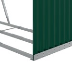 vidaXL Suport pentru bușteni, verde, 120x45x210 cm, oțel galvanizat vidaXL Suport pentru bușteni, verde, 120x45x210 cm, oțel galvanizat