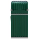 vidaXL Suport pentru bușteni, verde, 120x45x100 cm, oțel galvanizat