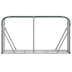 vidaXL Suport pentru bușteni, verde, 180x45x100 cm, oțel galvanizat
