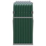 vidaXL Suport pentru bușteni, verde, 180x45x100 cm, oțel galvanizat