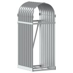 vidaXL Suport de bușteni, gri deschis, 40x45x100 cm, oțel galvanizat