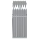 vidaXL Suport de bușteni, gri deschis, 80x45x120 cm, oțel galvanizat vidaXL Suport de bușteni, gri deschis, 80x45x120 cm, oțel galvanizat