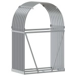 vidaXL Suport de bușteni, gri deschis, 80x45x120 cm, oțel galvanizat vidaXL Suport de bușteni, gri deschis, 80x45x120 cm, oțel galvanizat
