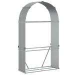 vidaXL Suport de bușteni, gri deschis, 120x45x210 cm, oțel galvanizat vidaXL Suport de bușteni, gri deschis, 120x45x210 cm, oțel galvanizat