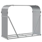 vidaXL Suport de bușteni, gri deschis, 120x45x100 cm, oțel galvanizat vidaXL Suport de bușteni, gri deschis, 120x45x100 cm, oțel galvanizat