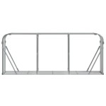 vidaXL Suport de bușteni, gri deschis, 234x45x100 cm, oțel galvanizat vidaXL Suport de bușteni, gri deschis, 234x45x100 cm, oțel galvanizat