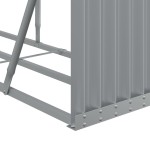 vidaXL Suport de bușteni, gri deschis, 234x45x100 cm, oțel galvanizat vidaXL Suport de bușteni, gri deschis, 234x45x100 cm, oțel galvanizat