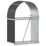 vidaXL Suport de bușteni, antracit, 80x45x120 cm, oțel galvanizat vidaXL Suport de bușteni, antracit, 80x45x120 cm, oțel galvanizat