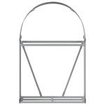 vidaXL Suport de bușteni, antracit, 80x45x120 cm, oțel galvanizat vidaXL Suport de bușteni, antracit, 80x45x120 cm, oțel galvanizat