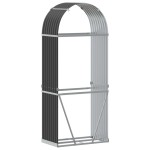 vidaXL Suport pentru lemne, antracit, 80x45x190 cm, oțel galvanizat