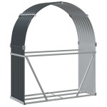 vidaXL Suport de bușteni, antracit, 120x45x140 cm, oțel galvanizat