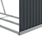 vidaXL Suport de bușteni, antracit, 120x45x140 cm, oțel galvanizat