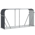 vidaXL Suport de bușteni, antracit, 180x45x100 cm, oțel galvanizat vidaXL Suport de bușteni, antracit, 180x45x100 cm, oțel galvanizat