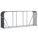 vidaXL Suport de bușteni, antracit, 234x45x100 cm, oțel galvanizat vidaXL Suport de bușteni, antracit, 234x45x100 cm, oțel galvanizat