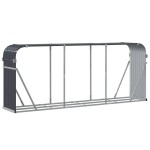 vidaXL Suport de bușteni, antracit, 234x45x100 cm, oțel galvanizat vidaXL Suport de bușteni, antracit, 234x45x100 cm, oțel galvanizat