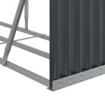 vidaXL Suport de bușteni, antracit, 234x45x100 cm, oțel galvanizat vidaXL Suport de bușteni, antracit, 234x45x100 cm, oțel galvanizat
