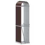 vidaXL Suport pentru bușteni, maro, 40x45x170 cm, oțel galvanizat vidaXL Suport pentru bușteni, maro, 40x45x170 cm, oțel galvanizat