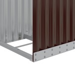 vidaXL Suport pentru bușteni, maro, 40x45x170 cm, oțel galvanizat vidaXL Suport pentru bușteni, maro, 40x45x170 cm, oțel galvanizat