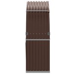 vidaXL Suport pentru bușteni, maro, 120x45x140 cm, oțel galvanizat vidaXL Suport pentru bușteni, maro, 120x45x140 cm, oțel galvanizat