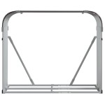 vidaXL Suport pentru bușteni, maro, 120x45x100 cm, oțel galvanizat vidaXL Suport pentru bușteni, maro, 120x45x100 cm, oțel galvanizat
