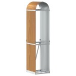 vidaXL Suport de bușteni, aspect de lemn, 40x45x170 cm, oțel galvanizat vidaXL Suport de bușteni, aspect de lemn, 40x45x170 cm, oțel galvanizat