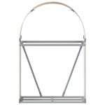 vidaXL Suport de bușteni, aspect de lemn, 80x45x120 cm, oțel galvanizat vidaXL Suport de bușteni, aspect de lemn, 80x45x120 cm, oțel galvanizat