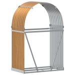 vidaXL Suport de bușteni, aspect de lemn, 80x45x120 cm, oțel galvanizat vidaXL Suport de bușteni, aspect de lemn, 80x45x120 cm, oțel galvanizat