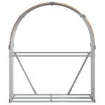 vidaXL Suport de bușteni, aspect de lemn, 120x45x140 cm, oțel galvanizat