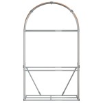 vidaXL Suport de bușteni, aspect de lemn, 120x45x210 cm, oțel galvanizat