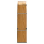 vidaXL Suport de bușteni, aspect de lemn, 120x45x210 cm, oțel galvanizat