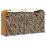 vidaXL Suport de bușteni, aspect de lemn, 180x45x100 cm, oțel galvanizat vidaXL Suport de bușteni, aspect de lemn, 180x45x100 cm, oțel galvanizat
