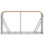 vidaXL Suport de bușteni, aspect de lemn, 180x45x100 cm, oțel galvanizat vidaXL Suport de bușteni, aspect de lemn, 180x45x100 cm, oțel galvanizat