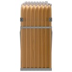 vidaXL Suport de bușteni, aspect de lemn, 180x45x100 cm, oțel galvanizat vidaXL Suport de bușteni, aspect de lemn, 180x45x100 cm, oțel galvanizat