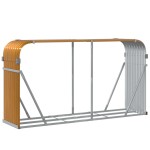 vidaXL Suport de bușteni, aspect de lemn, 180x45x100 cm, oțel galvanizat vidaXL Suport de bușteni, aspect de lemn, 180x45x100 cm, oțel galvanizat