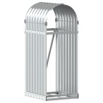 vidaXL Suport pentru bușteni, argintiu, 40x45x100 cm, oțel galvanizat vidaXL Suport pentru bușteni, argintiu, 40x45x100 cm, oțel galvanizat