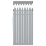 vidaXL Suport pentru bușteni, argintiu, 40x45x100 cm, oțel galvanizat vidaXL Suport pentru bușteni, argintiu, 40x45x100 cm, oțel galvanizat