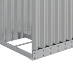vidaXL Suport pentru bușteni, argintiu, 40x45x100 cm, oțel galvanizat vidaXL Suport pentru bușteni, argintiu, 40x45x100 cm, oțel galvanizat