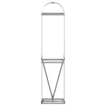 vidaXL Suport pentru bușteni, argintiu, 40x45x170 cm, oțel galvanizat vidaXL Suport pentru bușteni, argintiu, 40x45x170 cm, oțel galvanizat