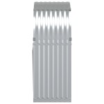 vidaXL Suport pentru bușteni, argintiu, 80x45x120 cm, oțel galvanizat vidaXL Suport pentru bușteni, argintiu, 80x45x120 cm, oțel galvanizat