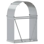vidaXL Suport pentru bușteni, argintiu, 80x45x120 cm, oțel galvanizat vidaXL Suport pentru bușteni, argintiu, 80x45x120 cm, oțel galvanizat