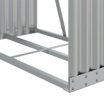 vidaXL Suport pentru bușteni, argintiu, 80x45x120 cm, oțel galvanizat vidaXL Suport pentru bușteni, argintiu, 80x45x120 cm, oțel galvanizat