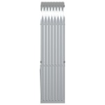vidaXL Suport pentru bușteni, argintiu, 80x45x190 cm, oțel galvanizat