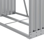 vidaXL Suport pentru bușteni, argintiu, 80x45x190 cm, oțel galvanizat