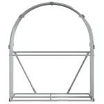vidaXL Suport pentru bușteni, argintiu, 120x45x140 cm, oțel galvanizat vidaXL Suport pentru bușteni, argintiu, 120x45x140 cm, oțel galvanizat