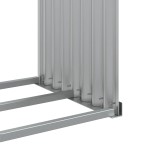 vidaXL Suport pentru bușteni, argintiu, 120x45x140 cm, oțel galvanizat vidaXL Suport pentru bușteni, argintiu, 120x45x140 cm, oțel galvanizat