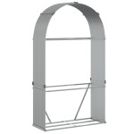vidaXL Suport pentru bușteni, argintiu, 120x45x210 cm, oțel galvanizat vidaXL Suport pentru bușteni, argintiu, 120x45x210 cm, oțel galvanizat